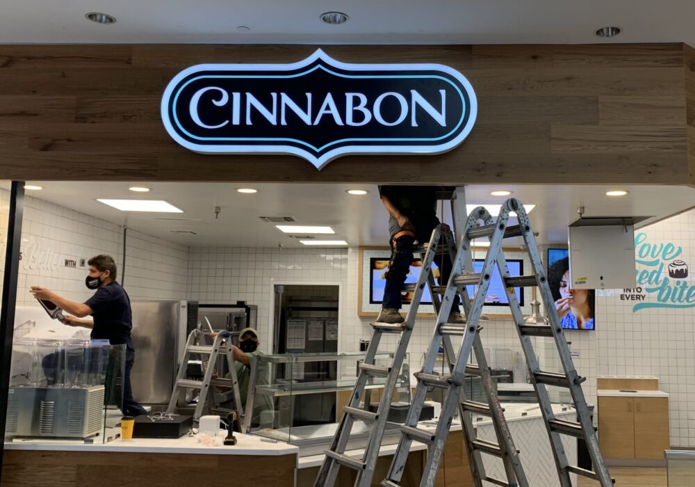 Business Sign Package for Cinnabon in Torrance