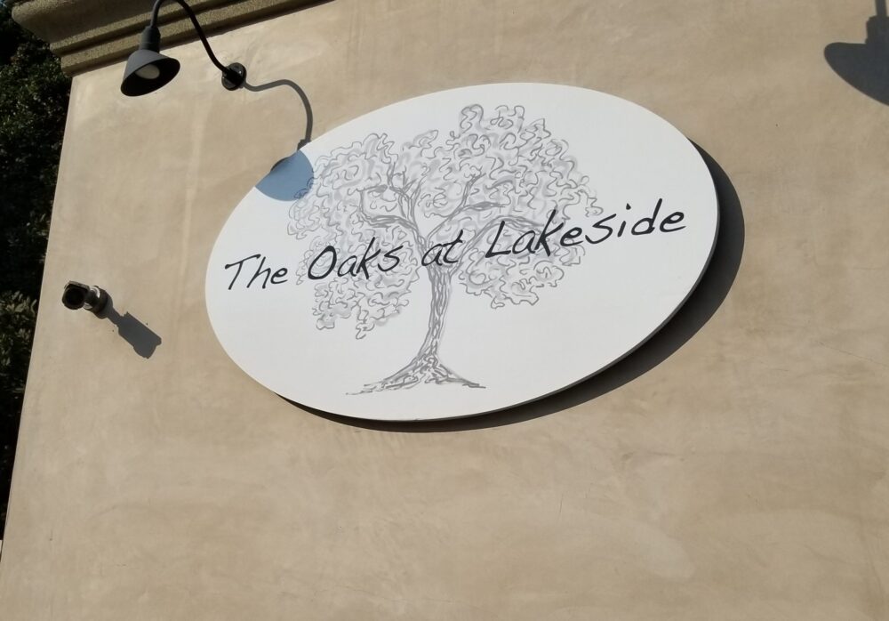 Custom Restaurant Sign for The Oaks at Lakeside in Encino