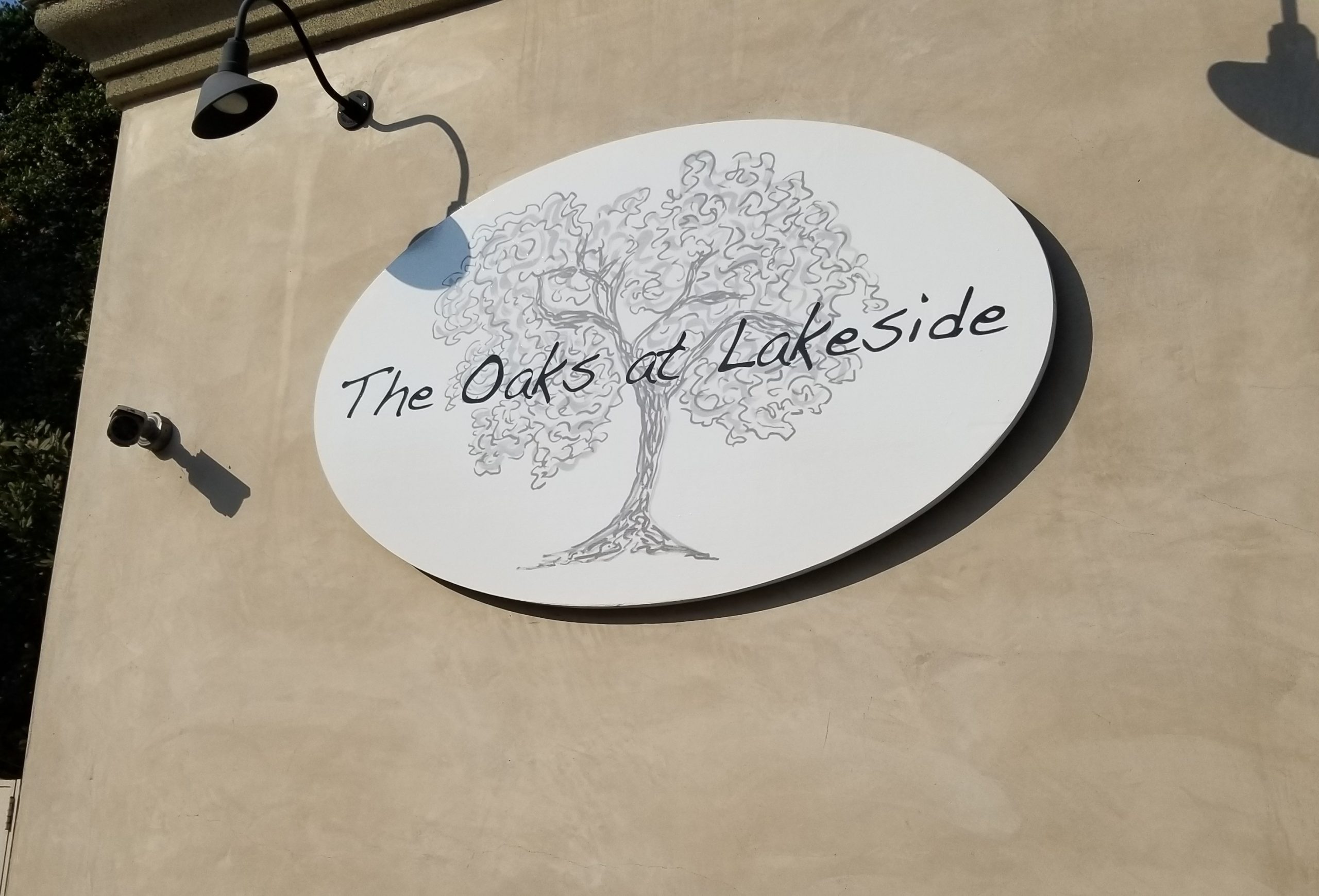 This is our custom restaurant sign for Ventura Bouevard. It shows the new branding of this beautiful Encino restaurant. The Oaks at Lakeside: A DLS Events Venue.