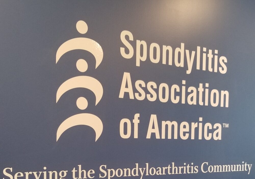 Wall Graphics Lobby Sign for Spondylitis Association of America in Ventura
