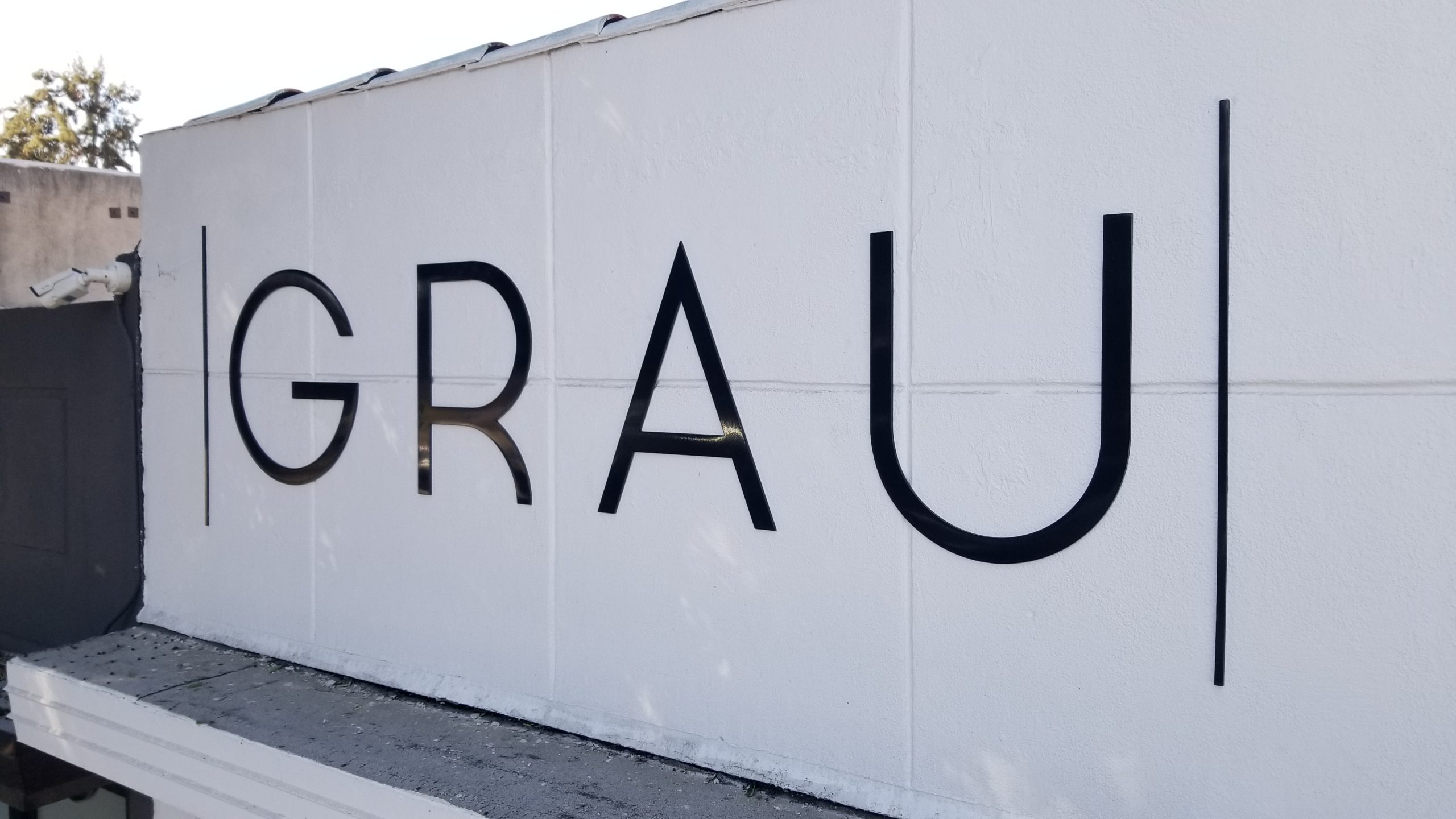 This is the storefront dimensional lettering we fabricated and installed for GRAU Women's Boutique in Burbank.