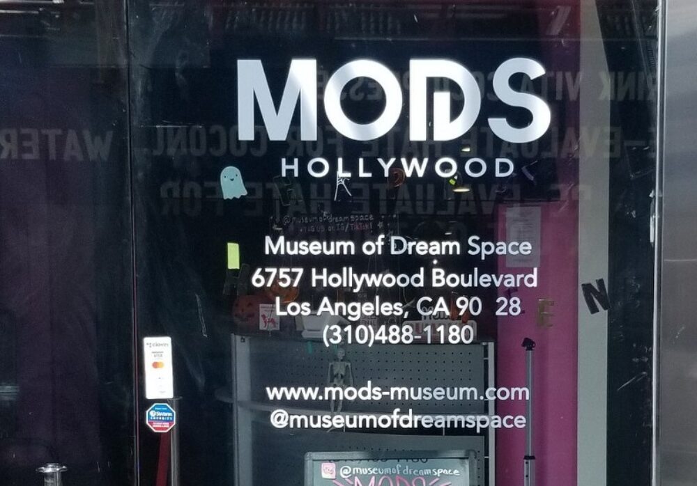 Museum Window Graphics for MODS Hollywood