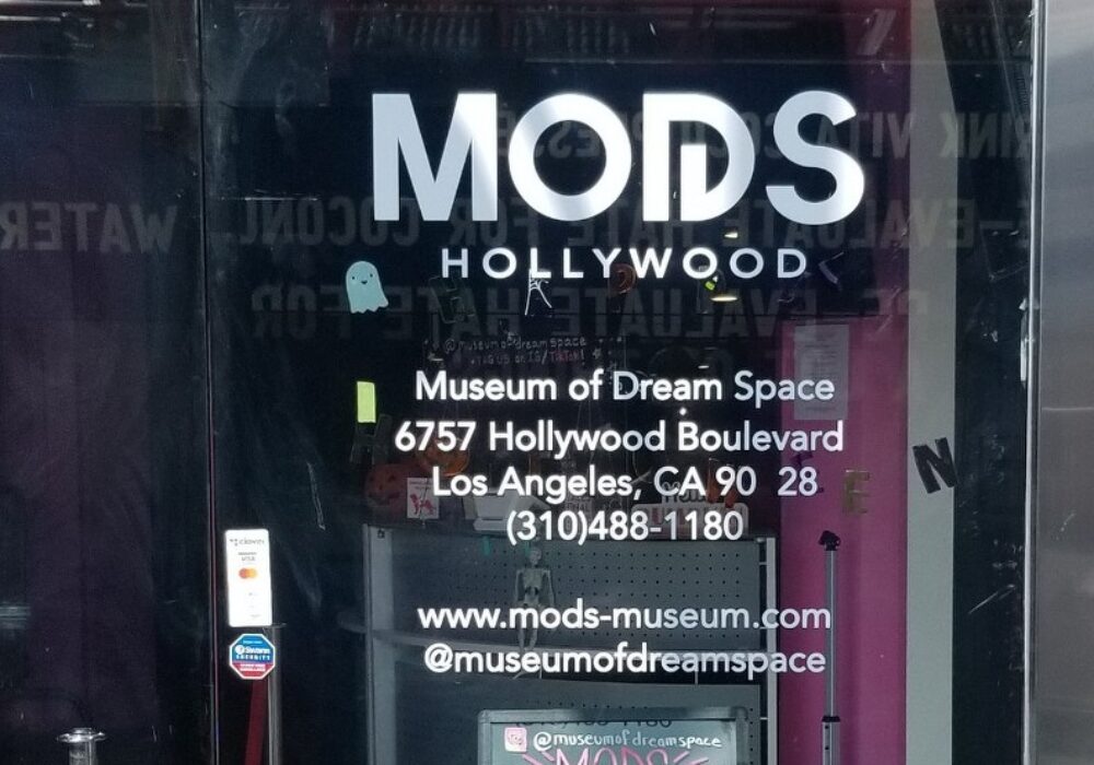 Museum Window Graphics for MODS Hollywood
