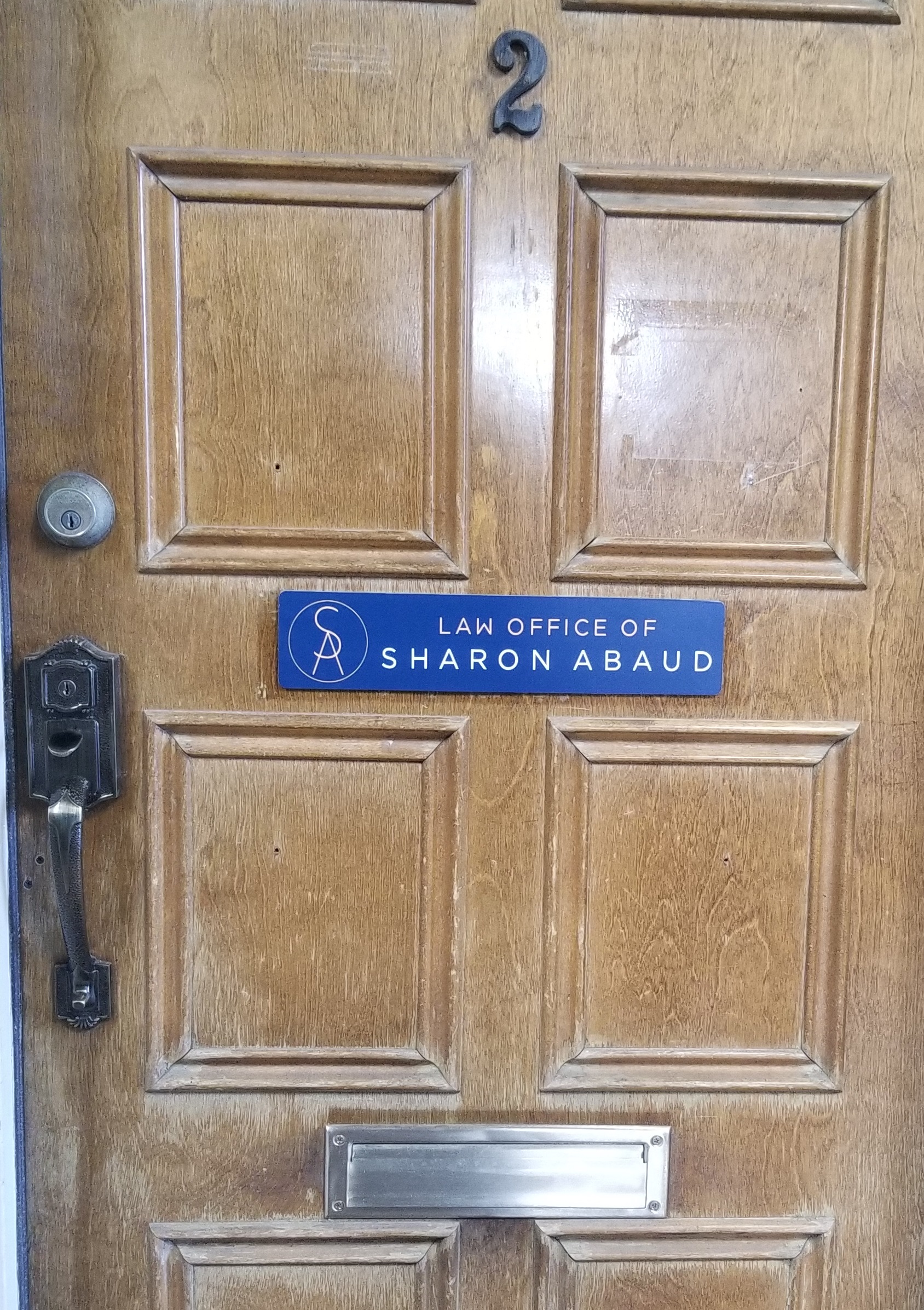 You are currently viewing Custom Door Sign for Sharon Abaud in Torrance