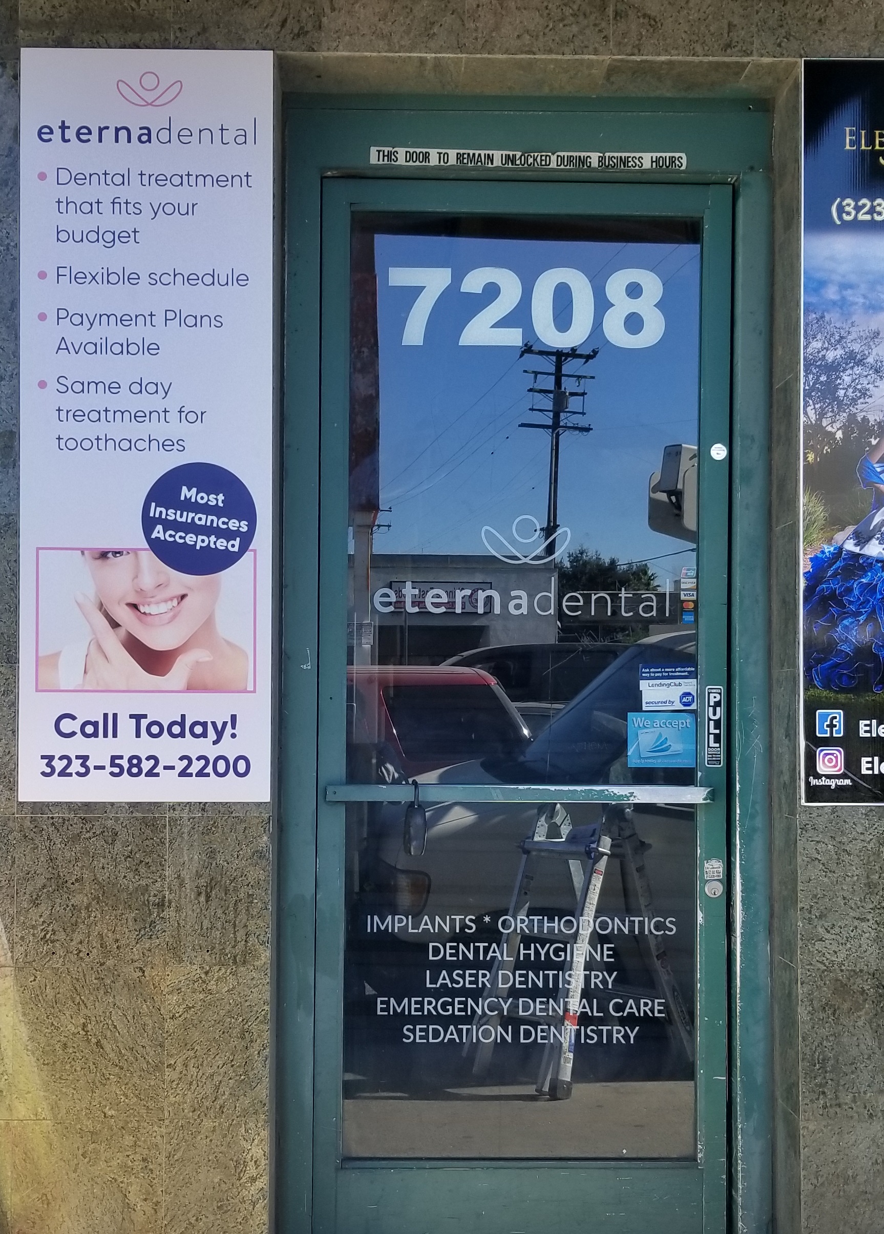 These are the custom door signage we made for Eternadental in Huntington Park as part of their sign package.