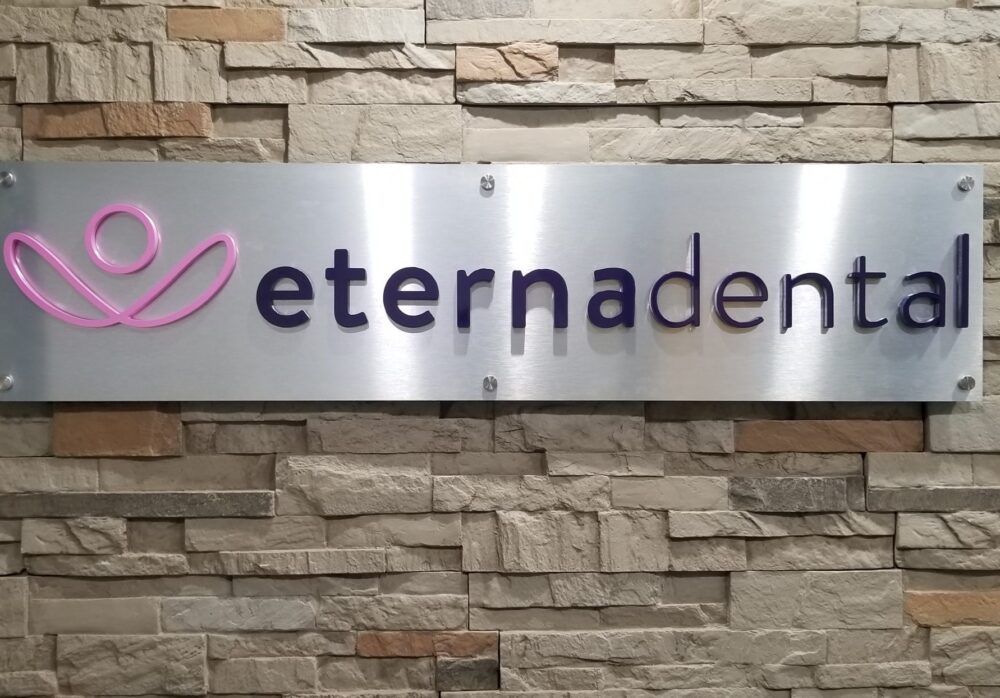 Clinic Lobby Sign for Eternadental’s Business Sign Package