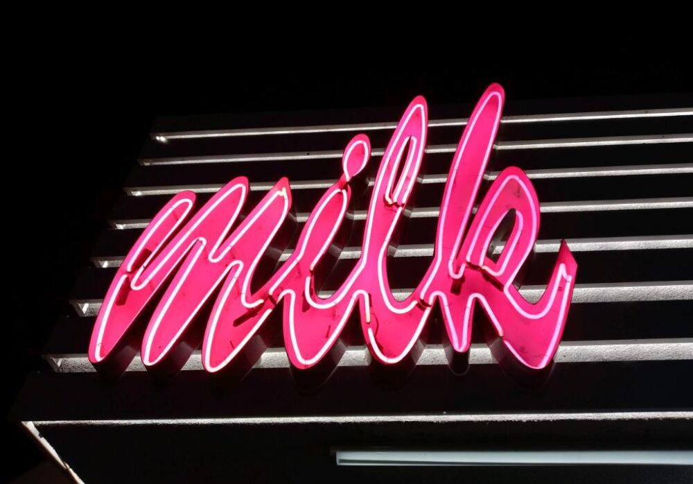 Neon Sign Repair for Milk Bar in Los Angeles