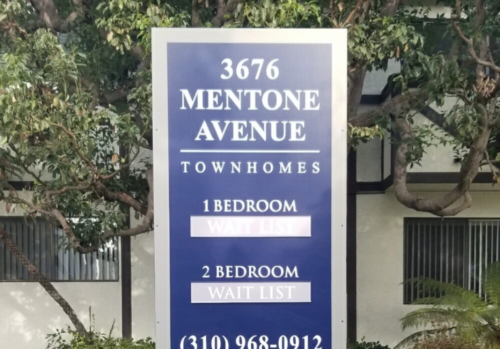 Post and Panel Real Estate Sign for The Jacobson Company in Los Angeles