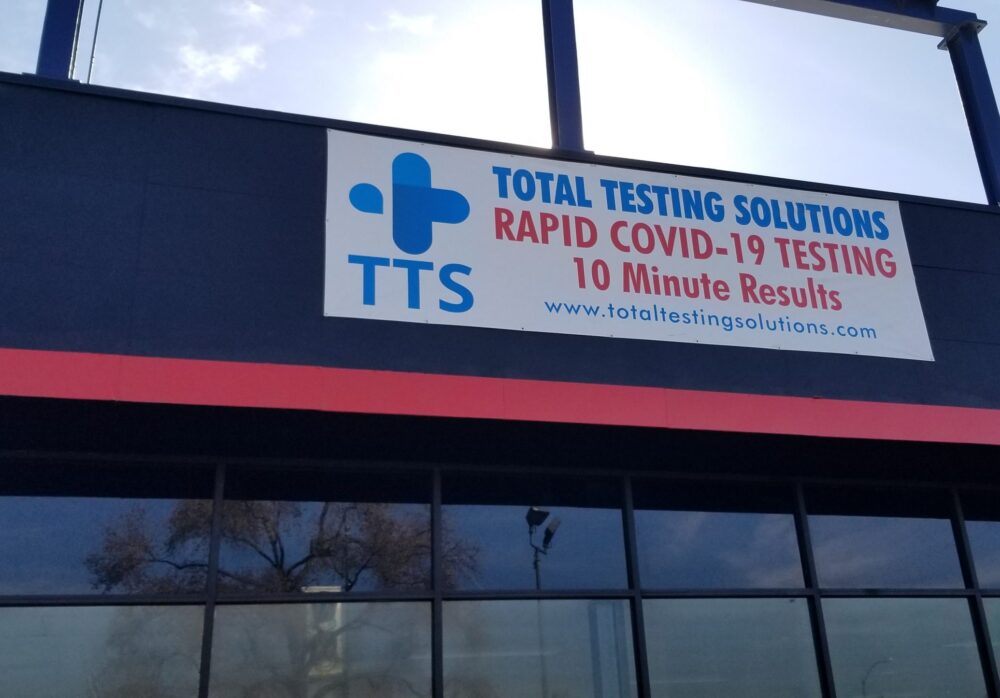 COVID Testing Center Banners Spread Awareness for a Vital Service