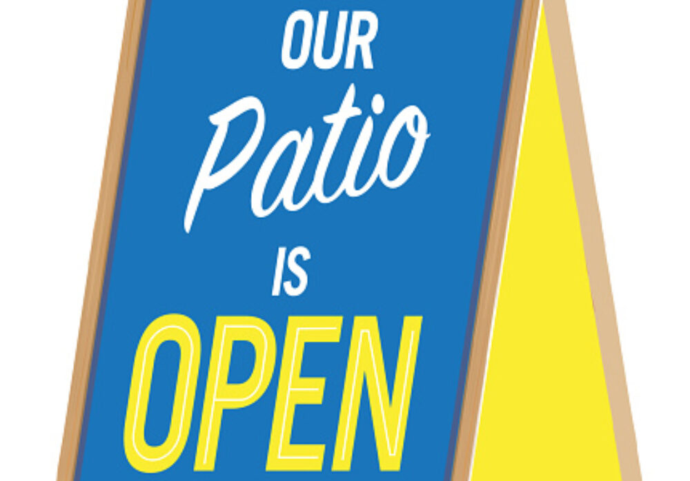 Outdoor Dining Signs for Restaurants, Bars and Cafes in Los Angeles