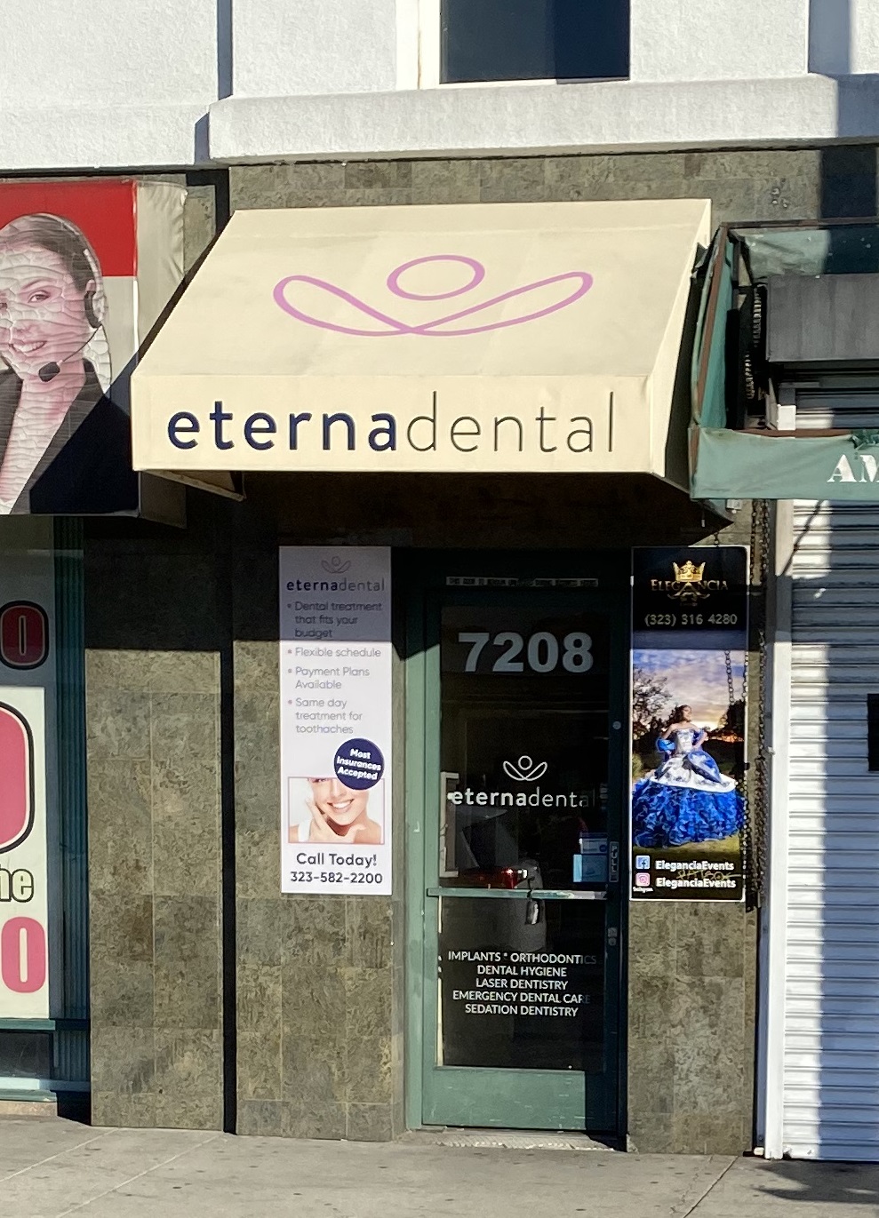 You are currently viewing Awning Sign for Eternadental in Huntington Park