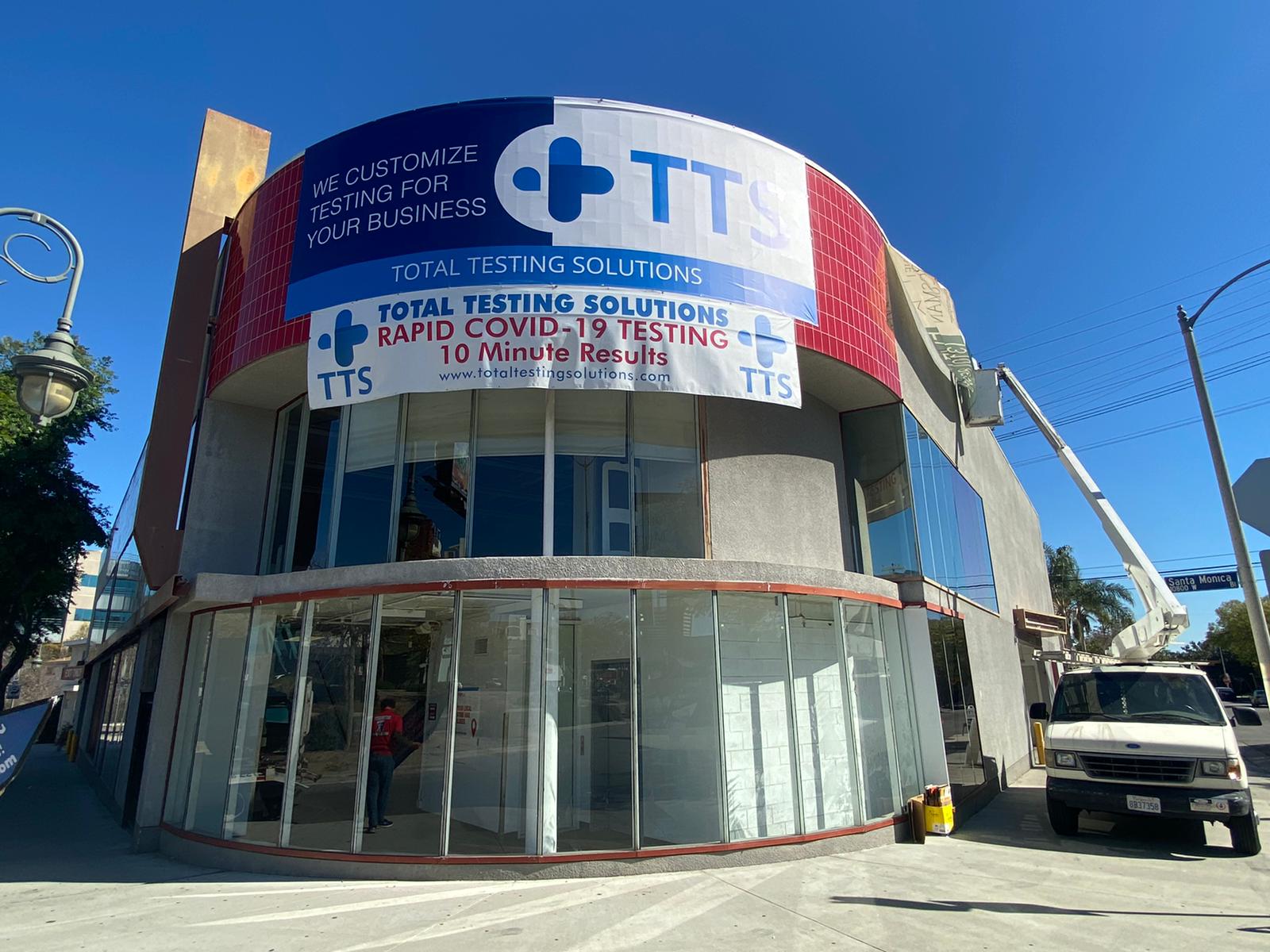 You are currently viewing Giant Banners for Total Testing Solutions in West Los Angeles