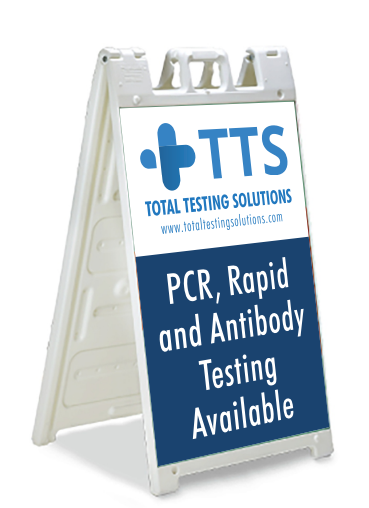 You are currently viewing Custom A-Frame Signs for Total Testing Solutions in LA and Austin, TX