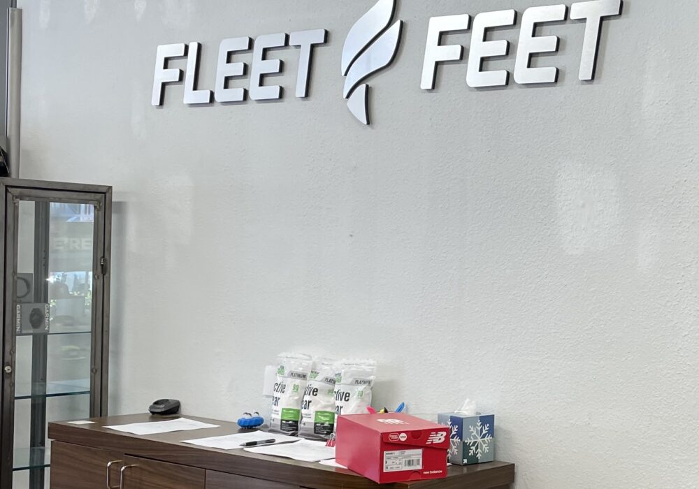 Lobby Retail Sign for Fleet Feet in Encino