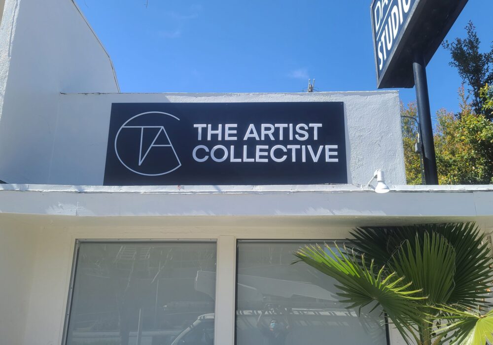 Custom Dimensional Lettering Sign for The Artist Collective in Los Angeles