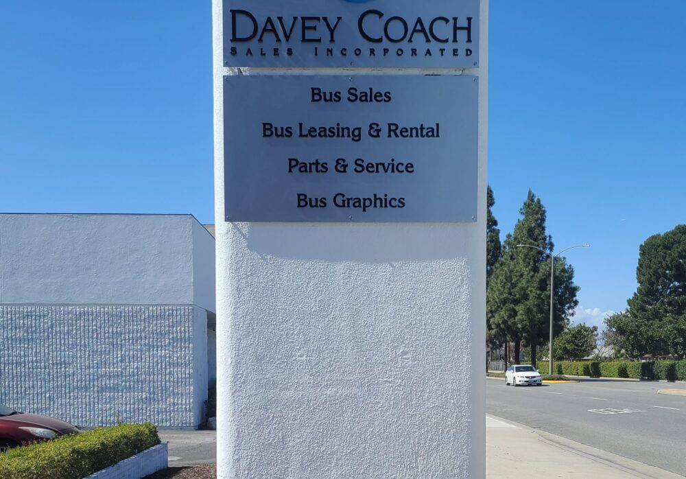 Dimensional Letters Business Sign Package for Davey Coach in Norwalk