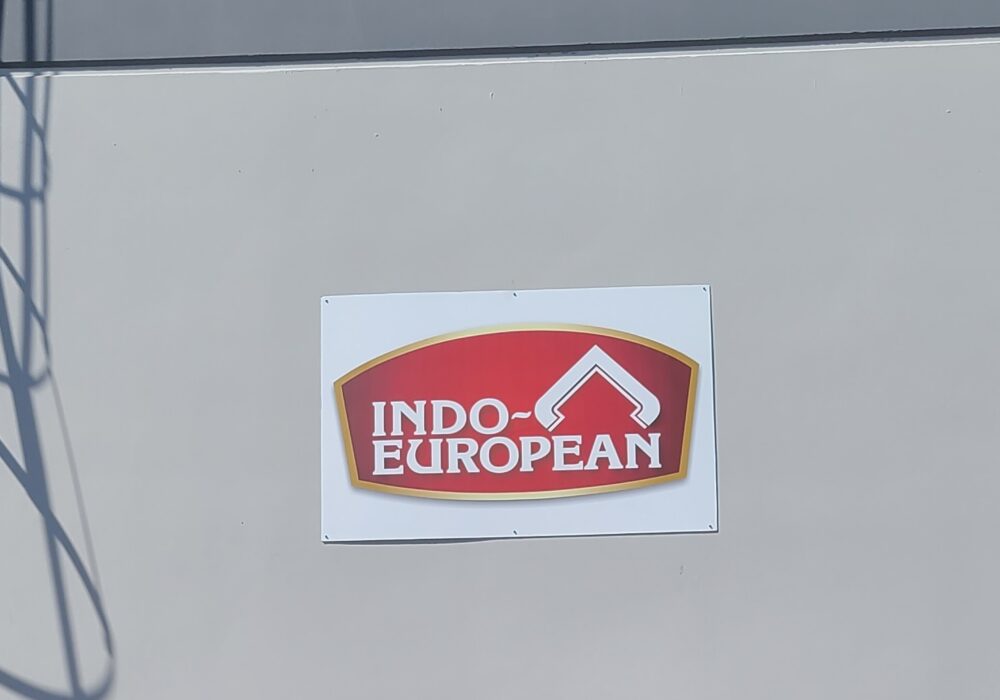 Custom Metal Business Sign Package for Indo-European in Commerce