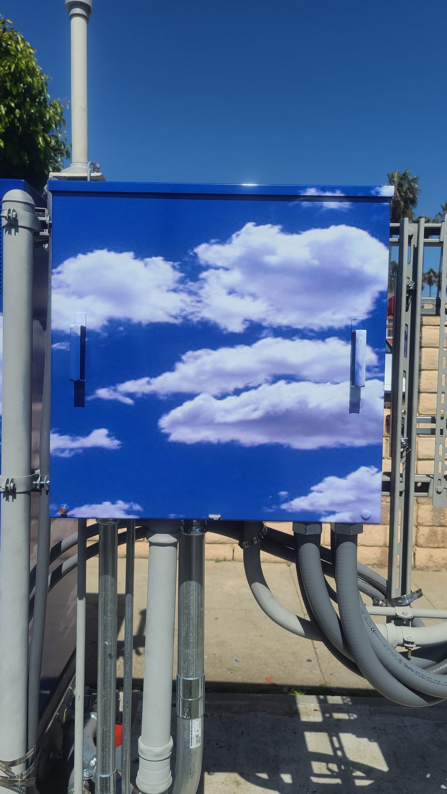 More from the utility box vinyl wrap sign package we provided Process Cellular in Santa Ana.
