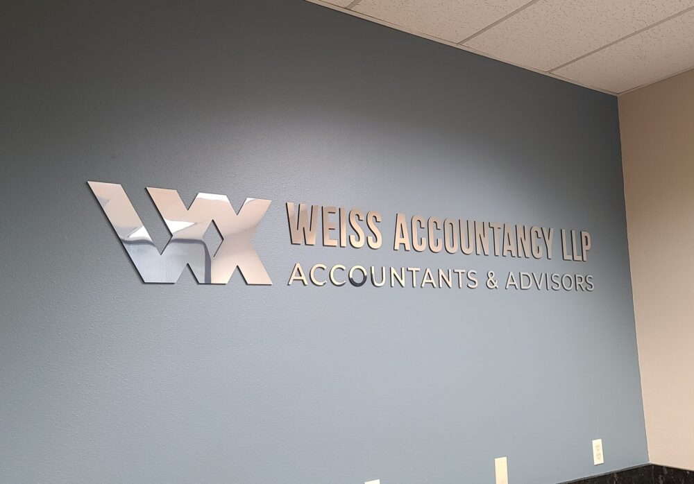 Conference Room Sign Package for Weiss Accountancy in Van Nuys