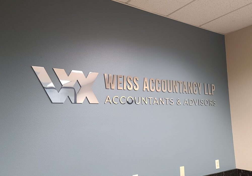 Conference Room Sign Package for Weiss Accountancy in Van Nuys