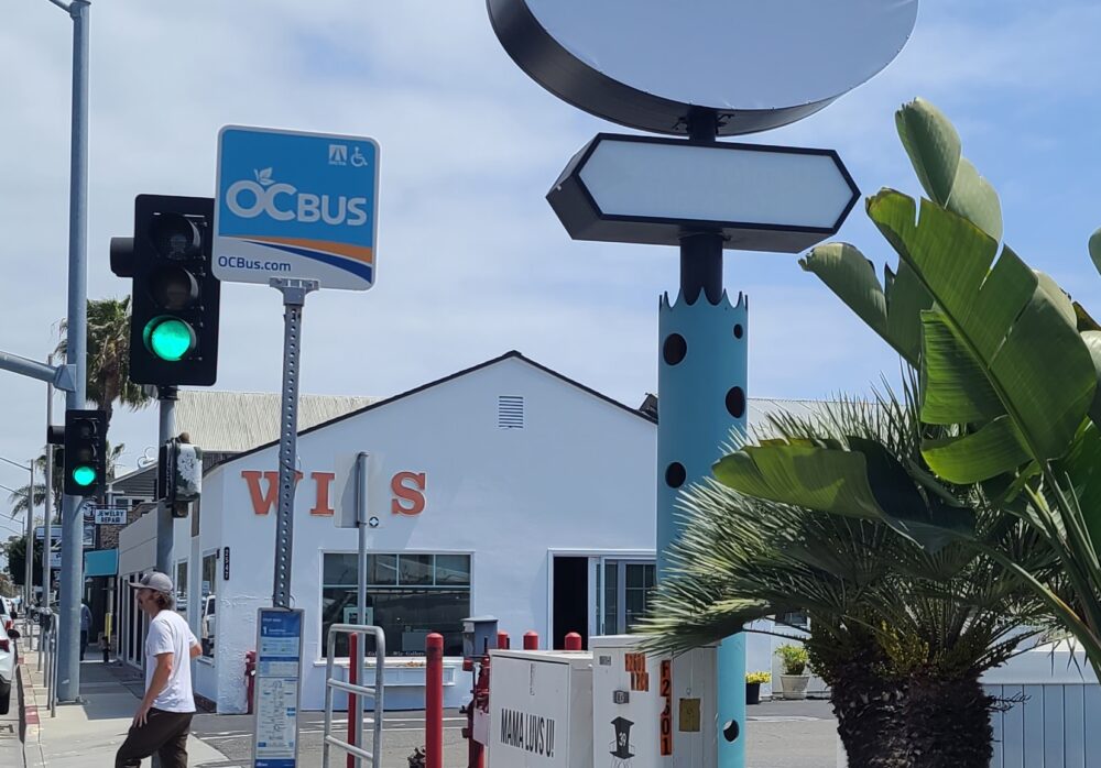 Pole Sign Debranding for The House in Newport Beach