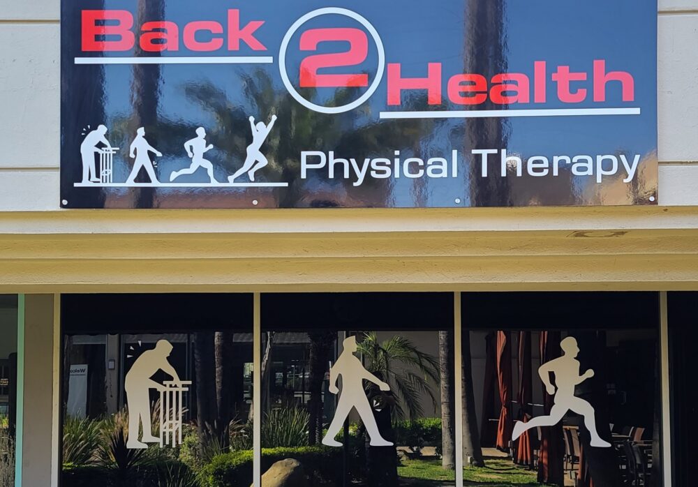 Custom Outdoor Signs for Back 2 Health in Encino