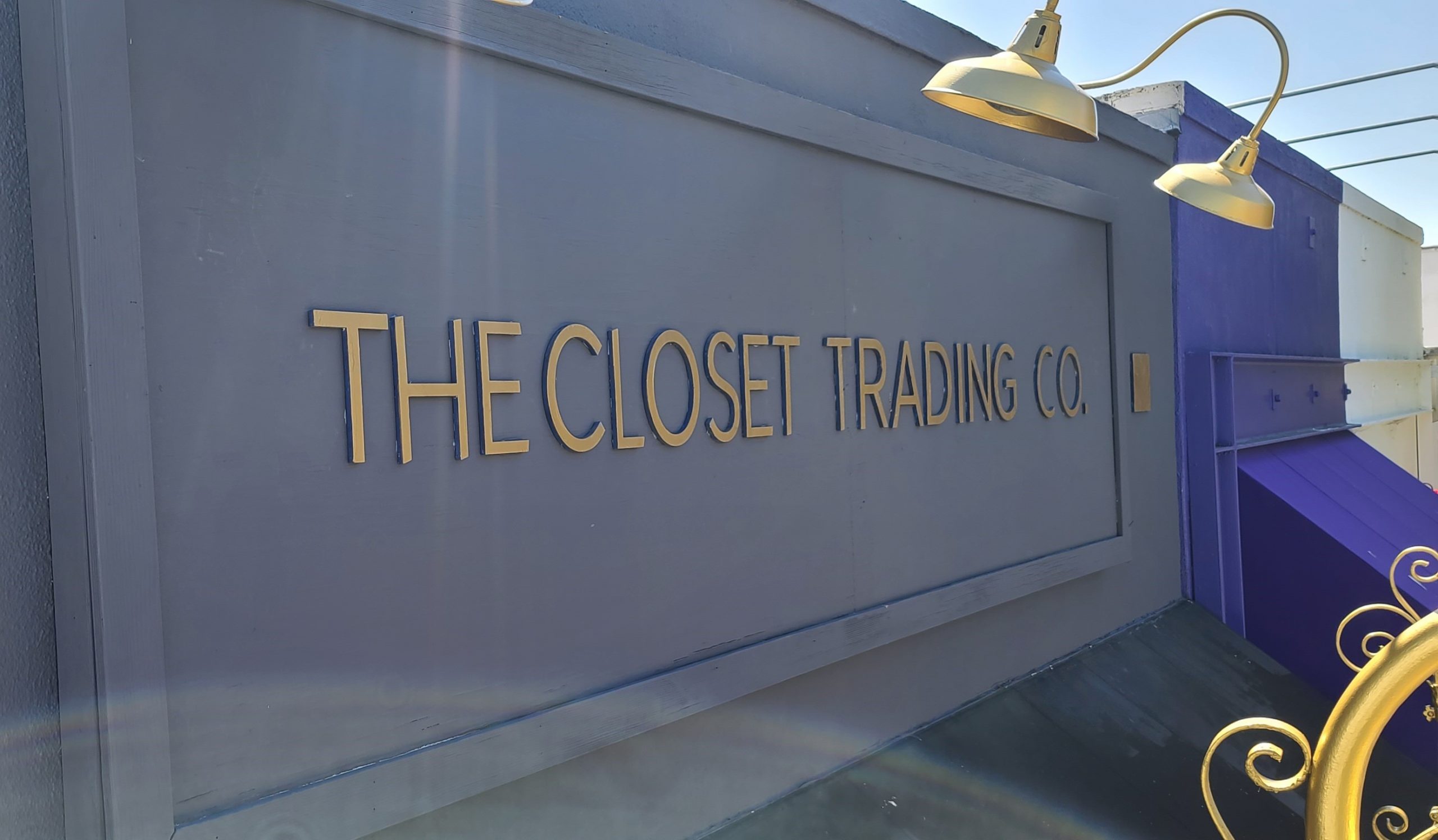 Dimensional letters make for great storefront signs such as this boutique sign we fabricated and installed for The Closet Trading Company's Santa Monica location.