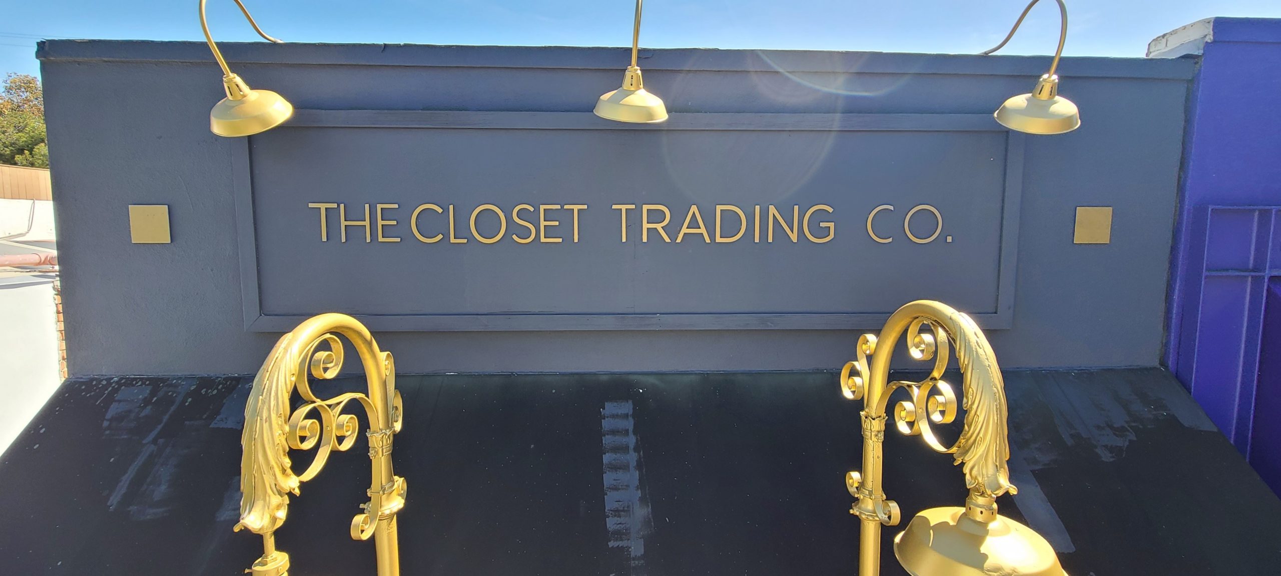 Dimensional letters make for great storefront signs such as this boutique sign we fabricated and installed for The Closet Trading Company in Santa Monica.