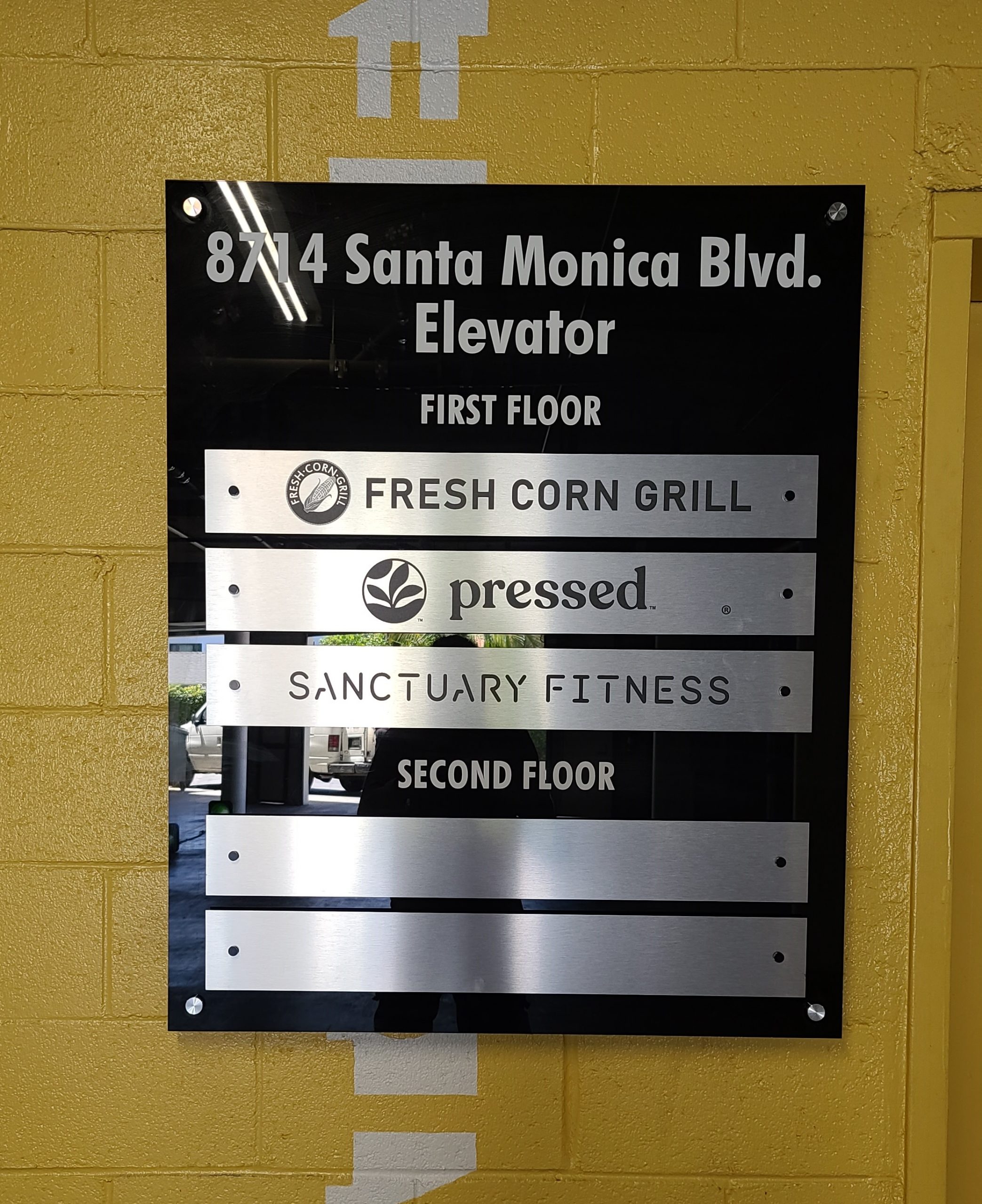 You are currently viewing Basement Directory Signs for Ronco Investments Inc. in Beverly Hills