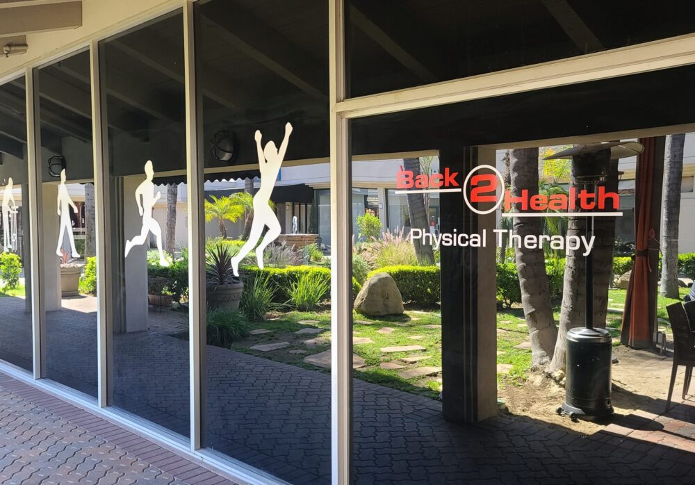Building Window Graphics for Back 2 Health in Encino