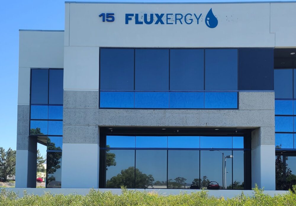 Dimensional Letter Sign for Fluxergy in Irvine