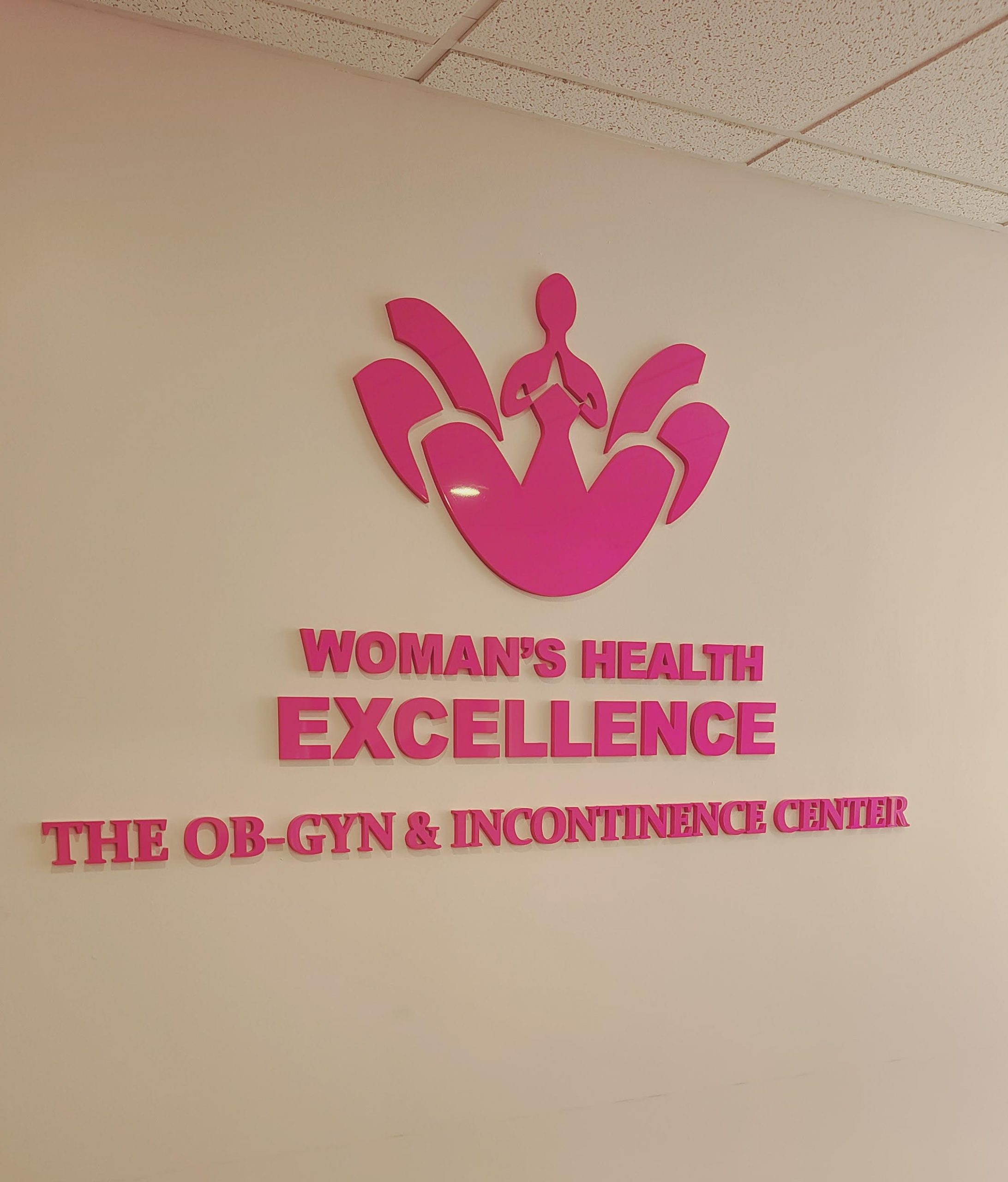 We fabricated and installed this eye-catching acrylic clinic sign for The OB-Gyn and Incontinence Center in Arcadia.