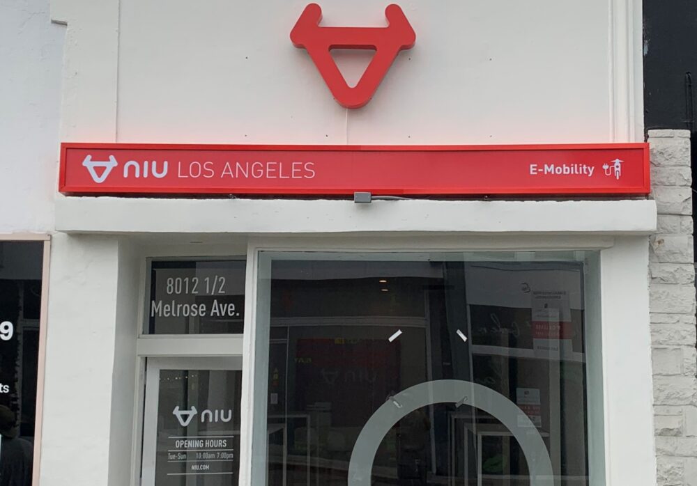Business Sign Package for NIU Los Angeles in West Hollywood