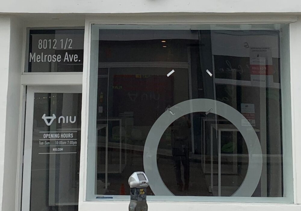 Entrance Window Graphics for NIU Los Angeles