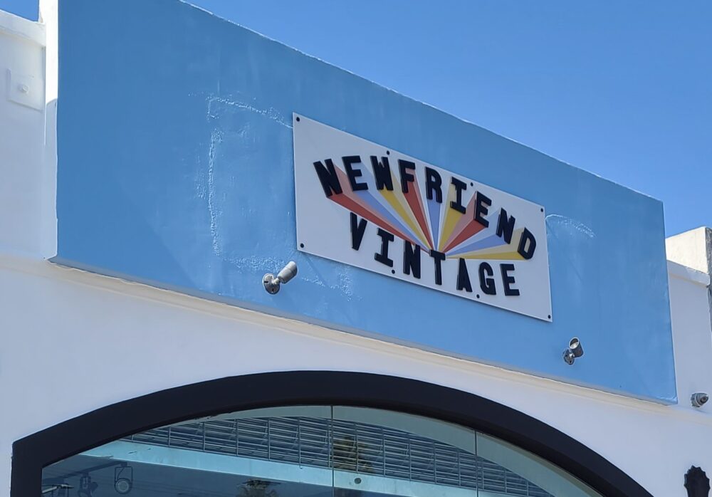 Custom Storefront Sign for Newfriend Vintage in Los Angeles