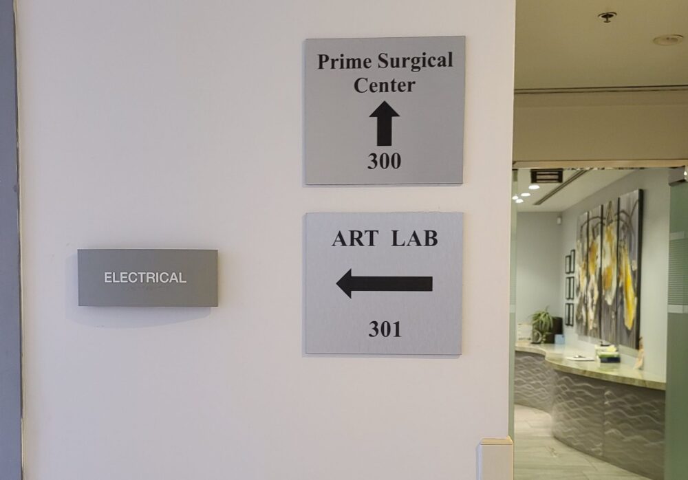 Hospital Plaque Signs for West Valley Medical Center in Encino