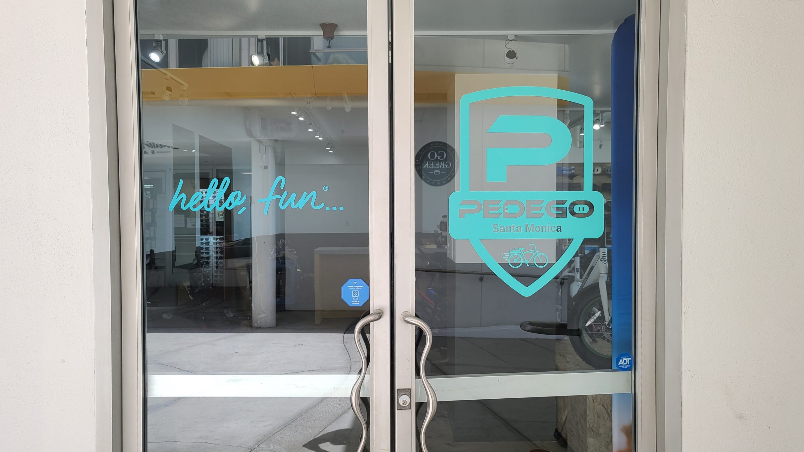 You are currently viewing Window Graphics Sign Package for Pedego in Santa Monica