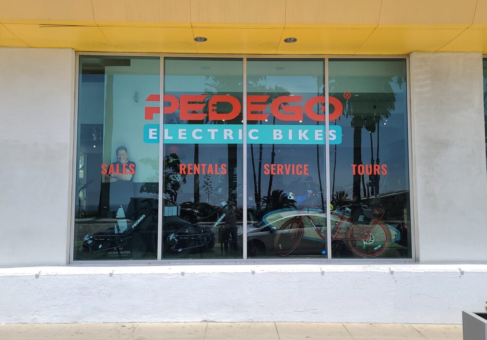 Storefront Window Graphics for Pedego in Santa Monica