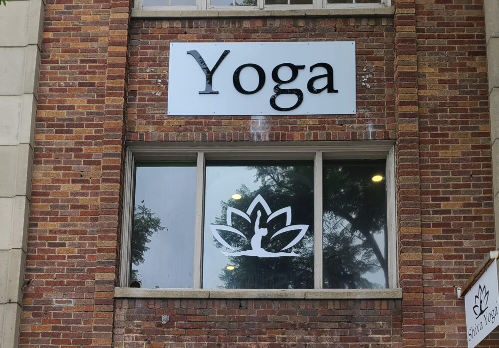Studio Sign for Shiva Yoga in West Hollywood