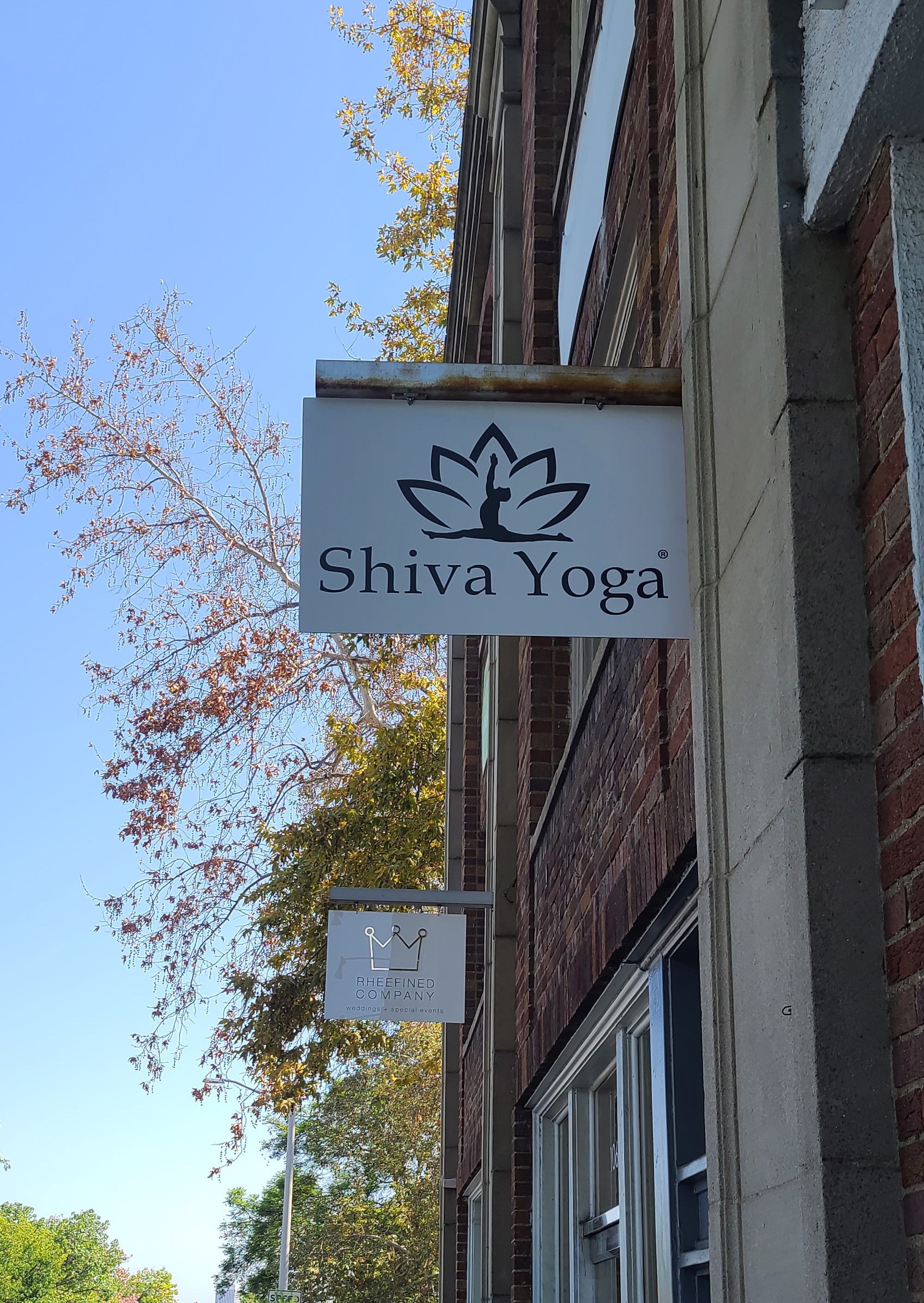 This is the blade sign we fabricated and installed for Shiva Yoga's West Hollywood studio.
