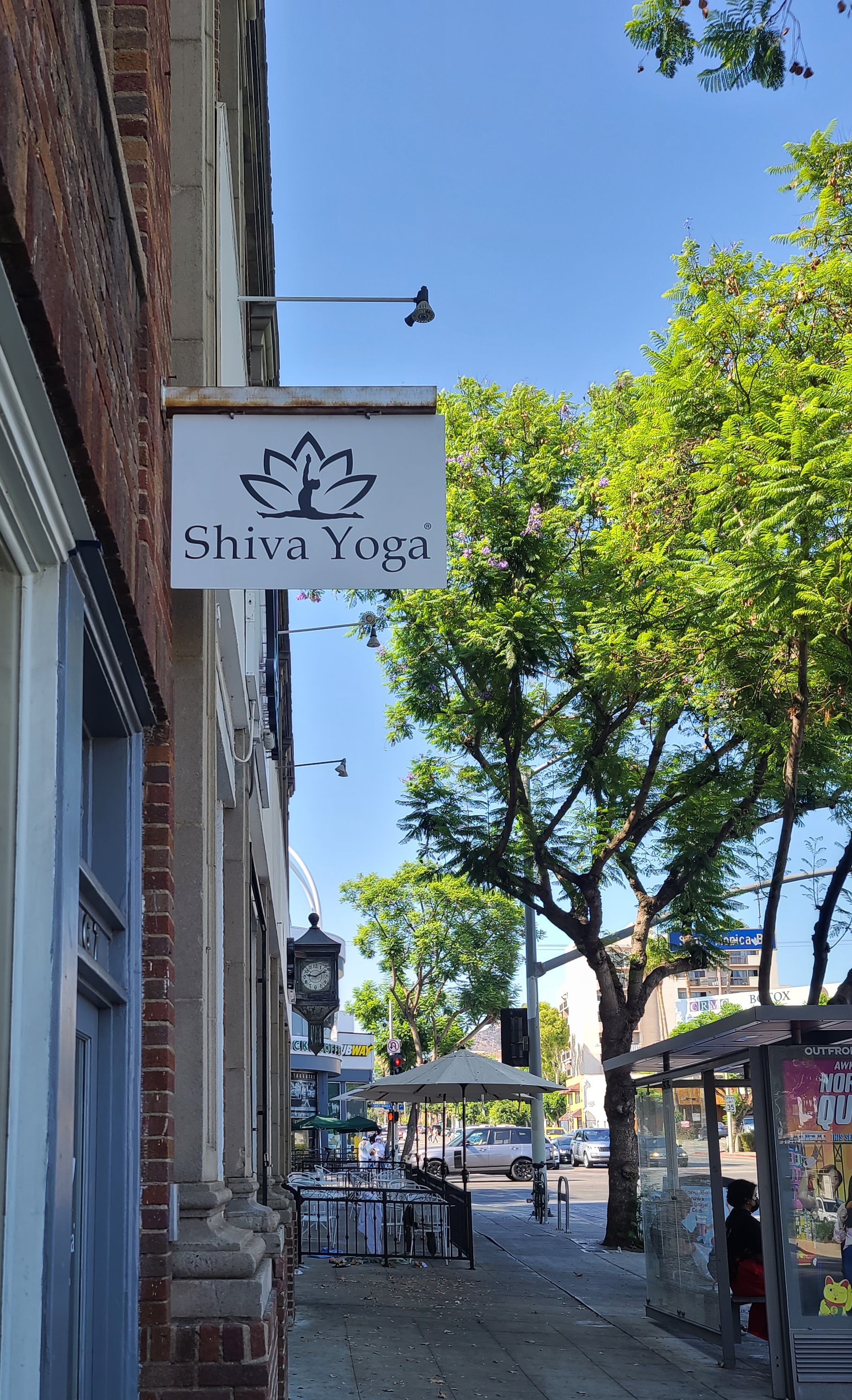 This is the blade sign we fabricated and installed for Shiva Yoga's West Hollywood studio.