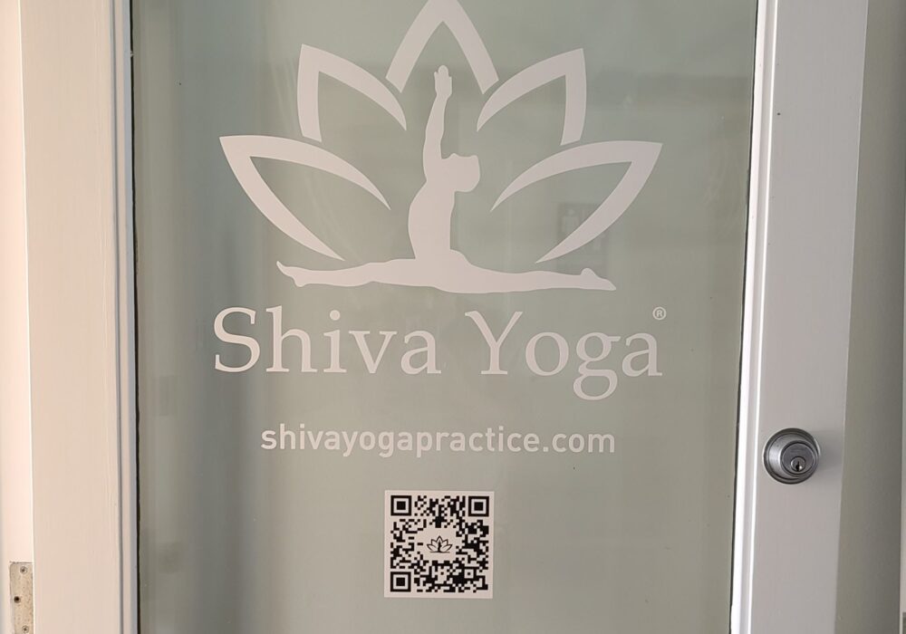 Studio Door Graphics for Shiva Yoga in West Hollywood