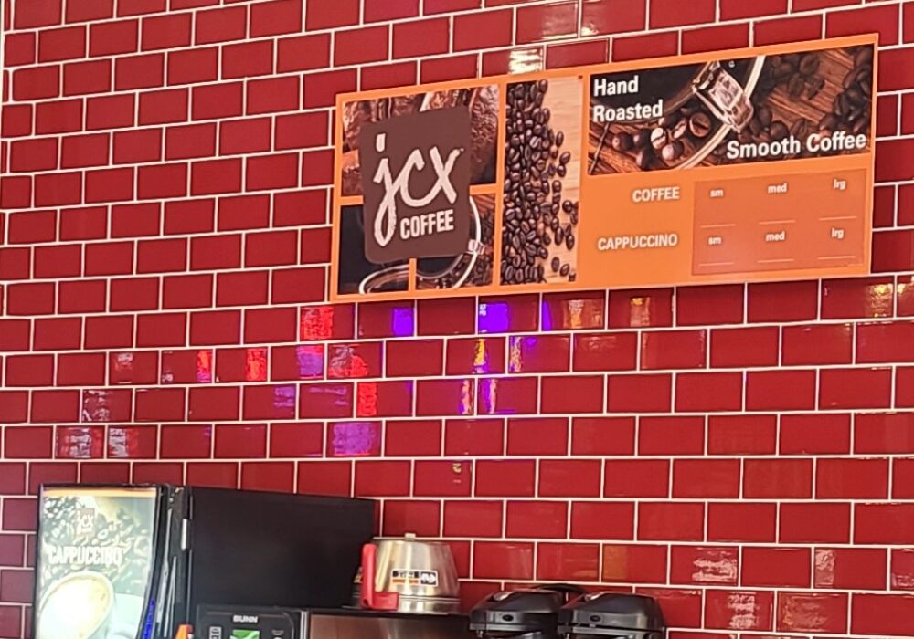 Menu Sign Installation for Bewley’s and Java City in Santa Monica