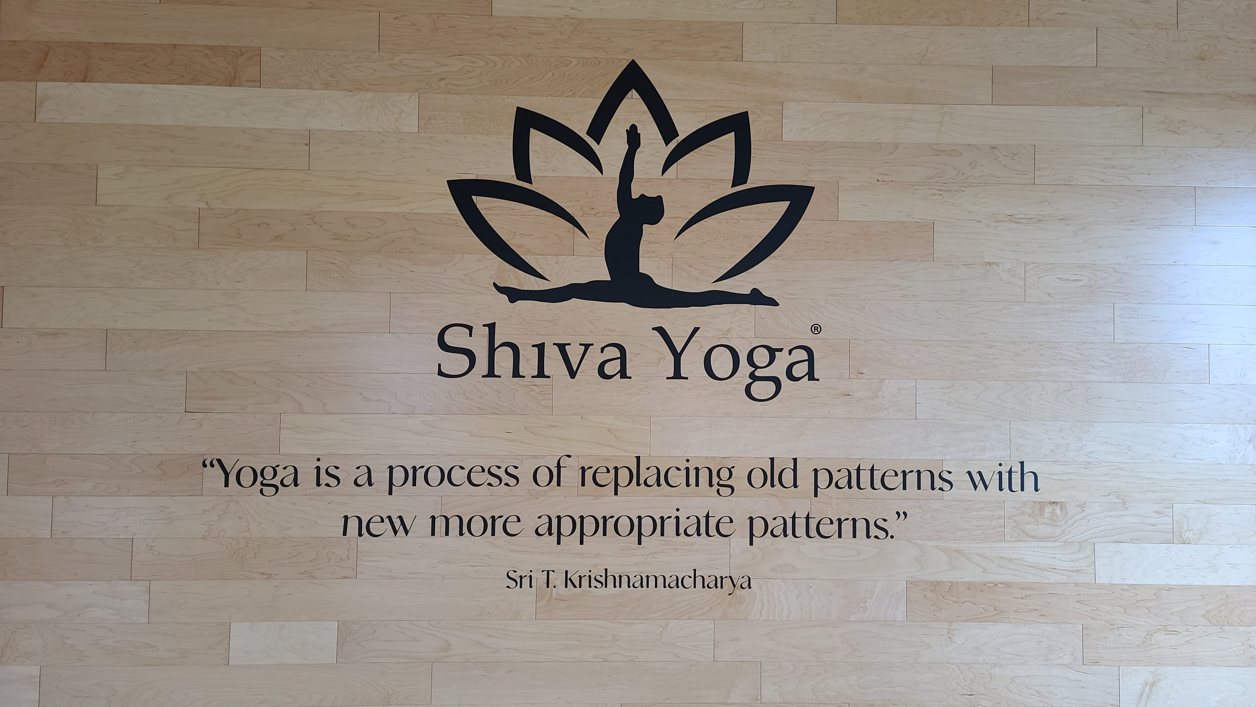 With these wall graphics, members and visitors alike will know that tranquility and a good workout await them in Shiva Yoga's West Hollywood branch.