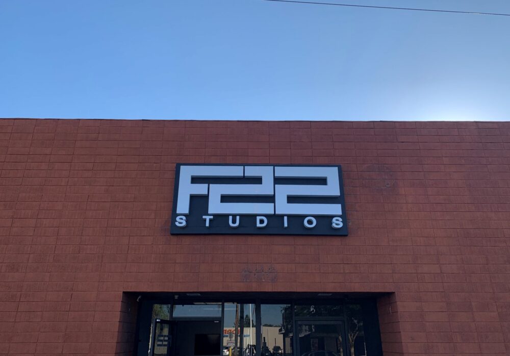 Building Channel Letters for F22 Studios in Burbank