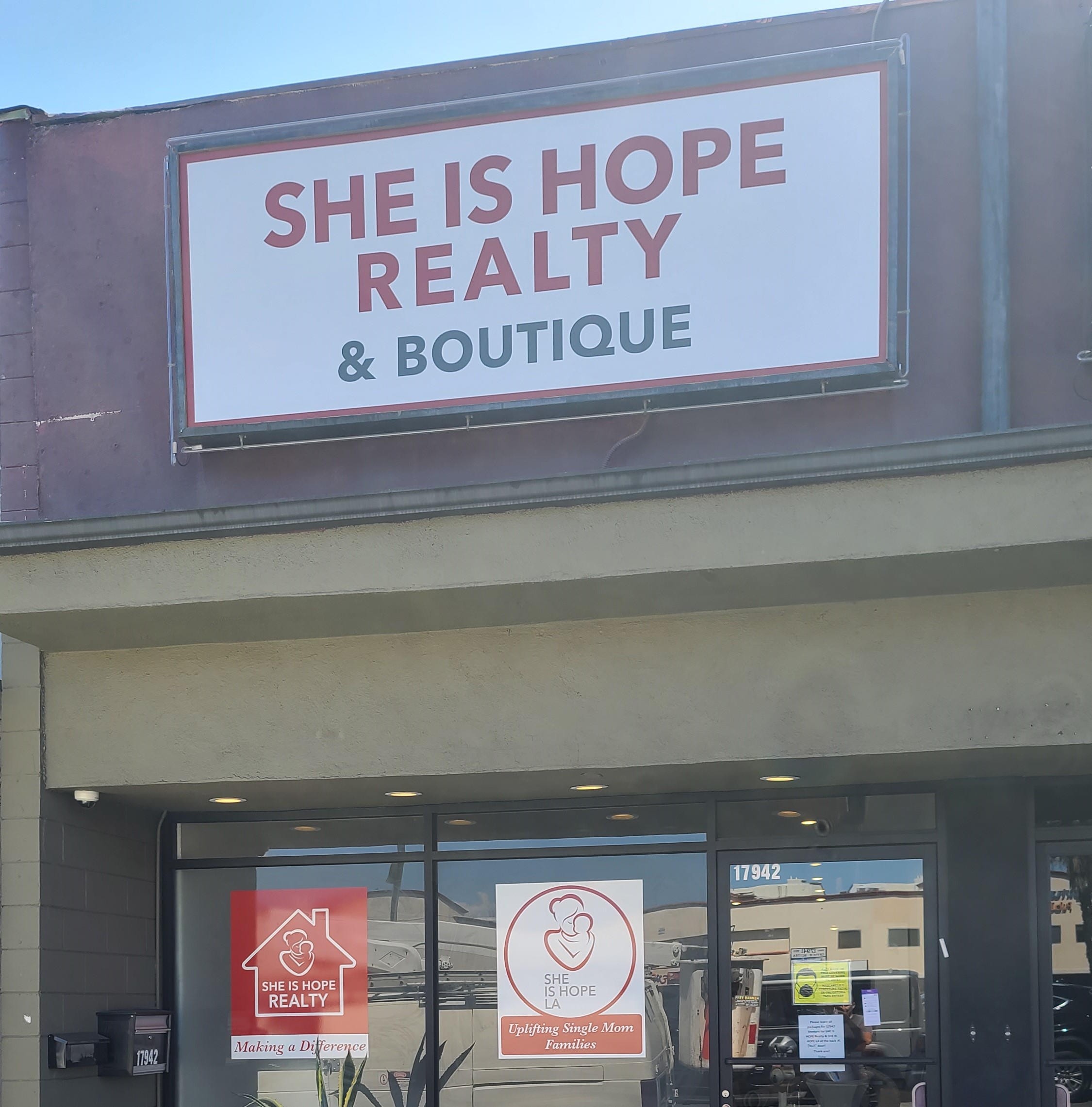 You are currently viewing She is Hope Realty & Boutique Lightbox Inserts in Encino