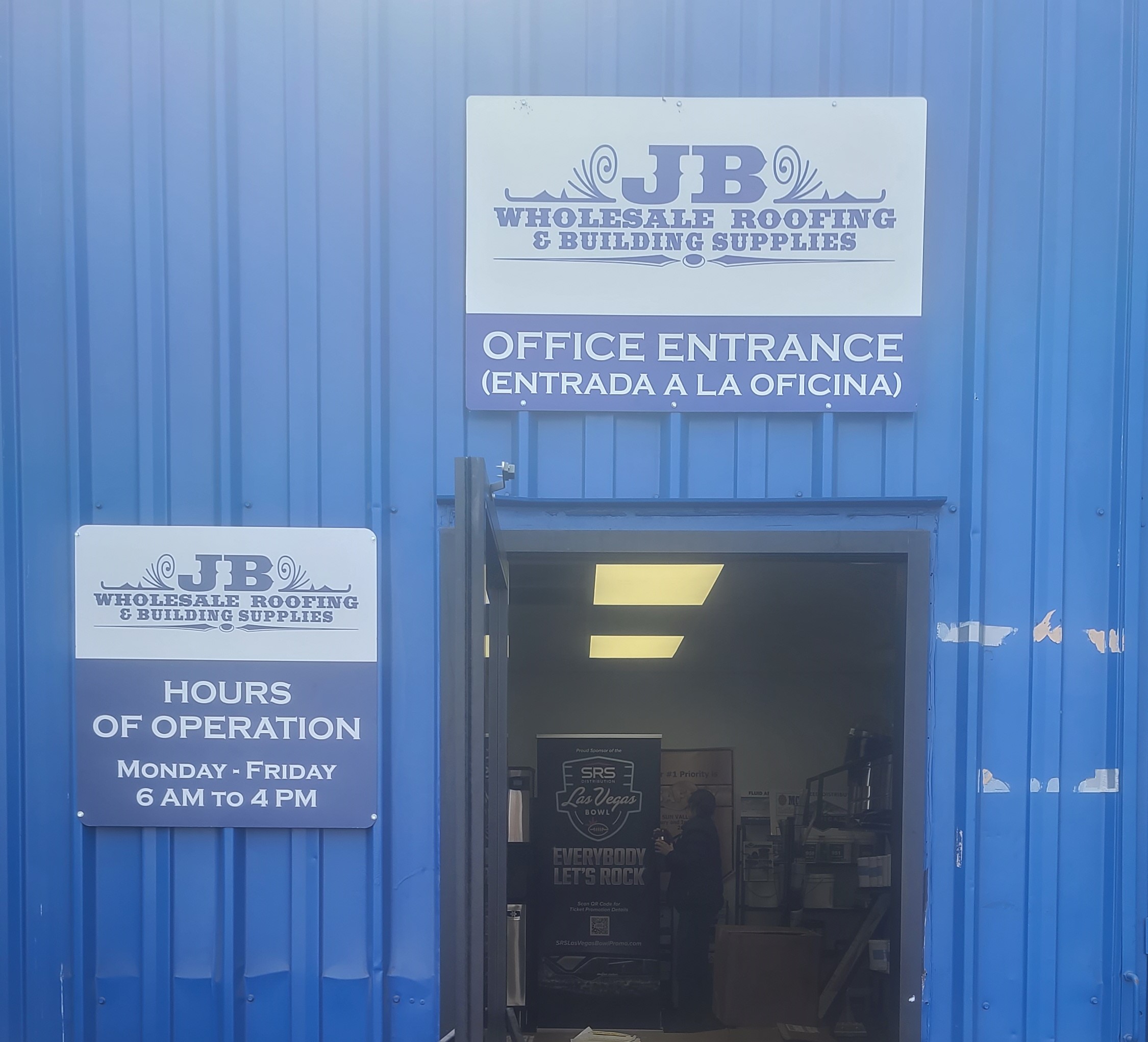 Read more about the article Office Exterior Signs for JB Wholesale in Sun Valley