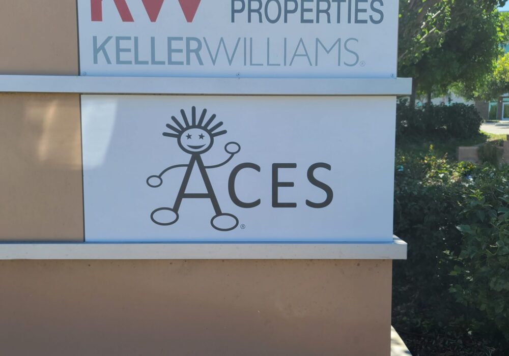 ACES Monument Sign Insert in Pomona