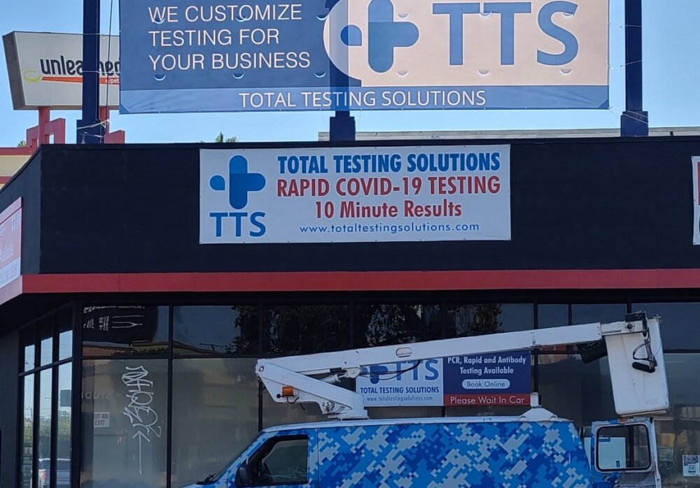 Billboard Banner for Total Testing Solutions in North Hollywood