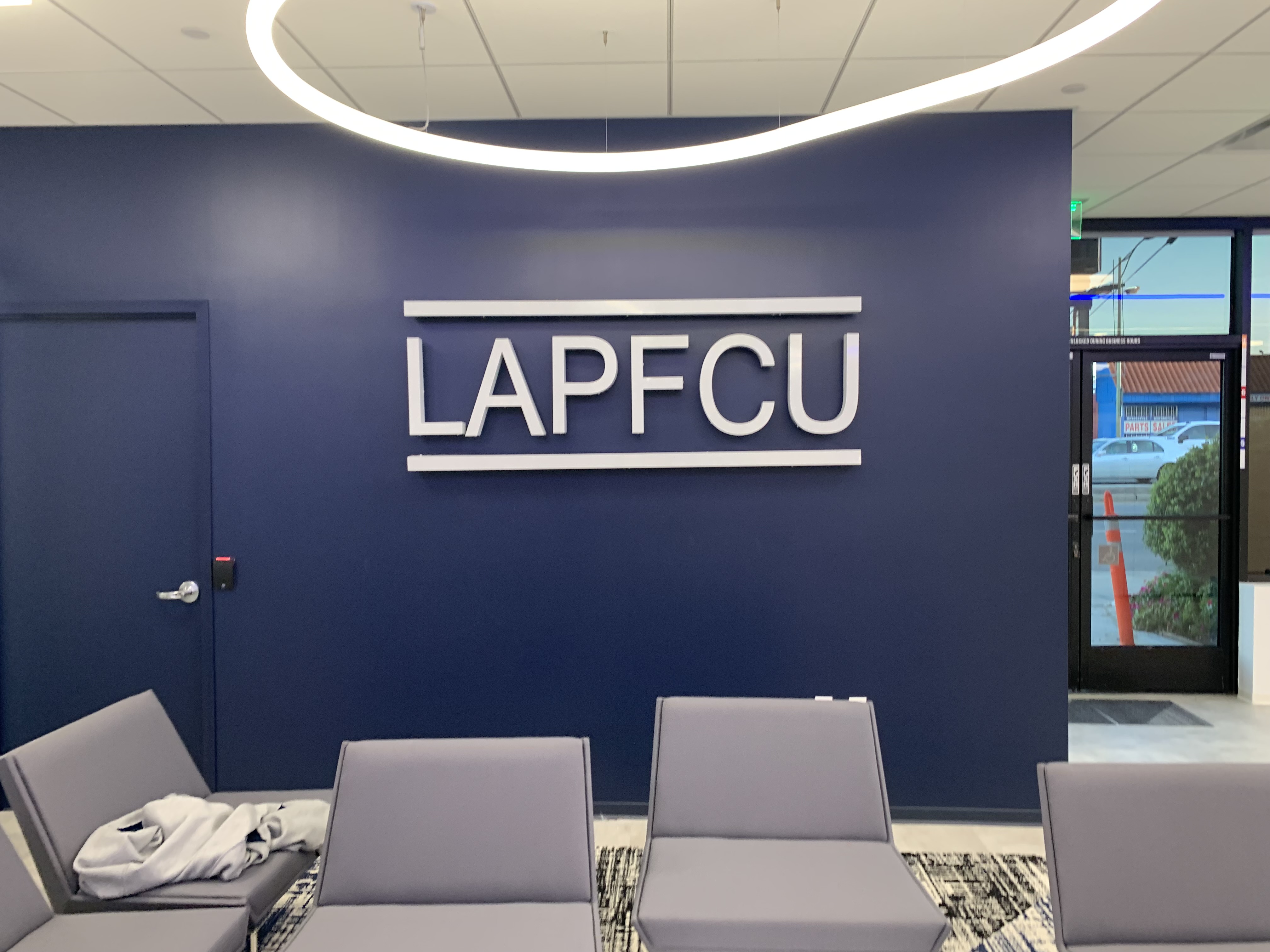 Read more about the article Backlit Lobby Sign Channel Letters for LAPFCU in Van Nuys